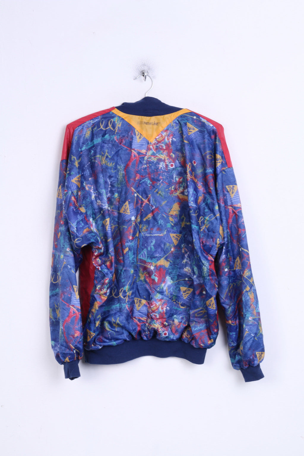 New Line Andreas Mens M Track Top Jacket Sweatshirt Zip Neck Vintage