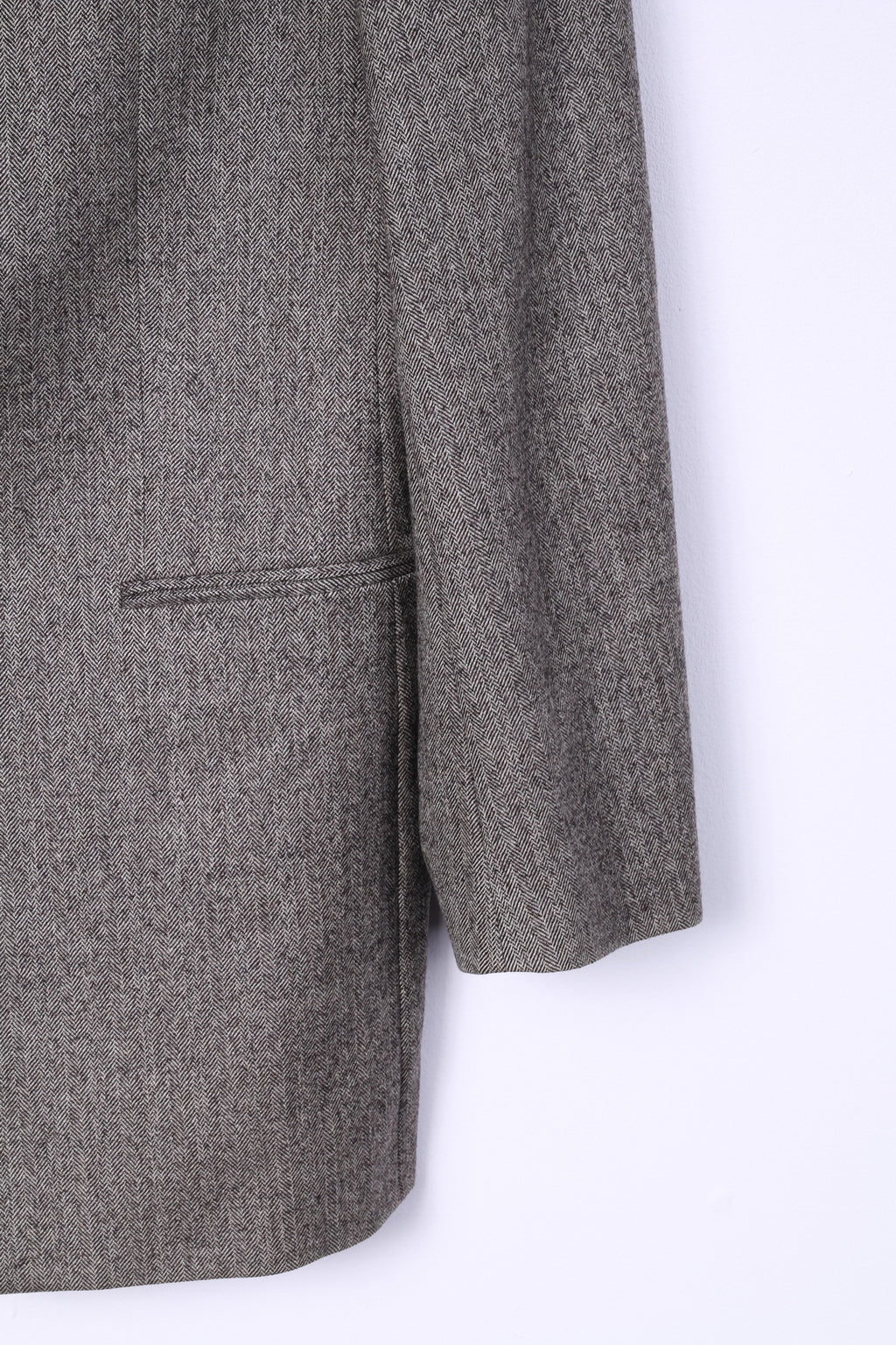 Hugo Boss Hommes 102 40 Costume Vintage Marron Laine à Chevrons Einstein/Sigma