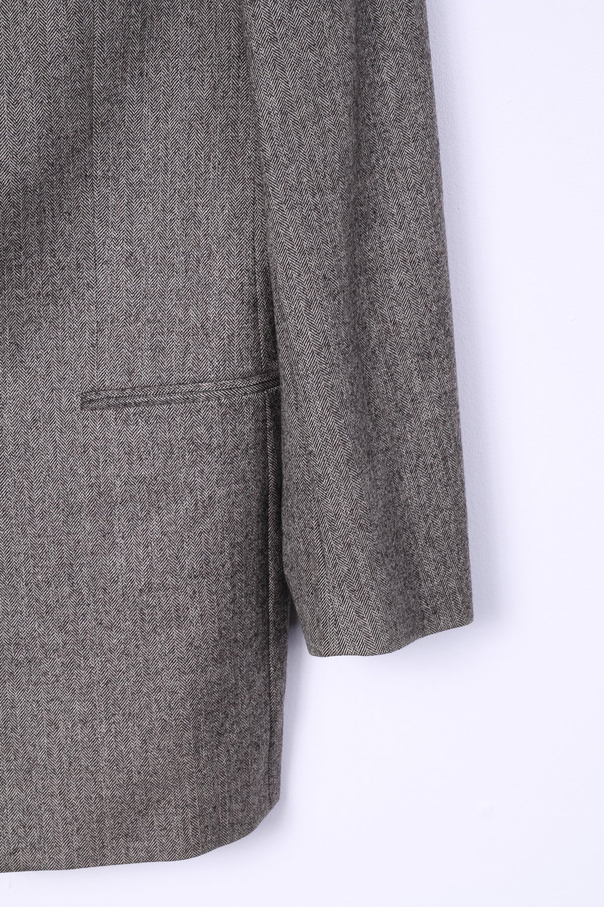 Hugo Boss Hommes 102 40 Costume Vintage Marron Laine à Chevrons Einstein/Sigma