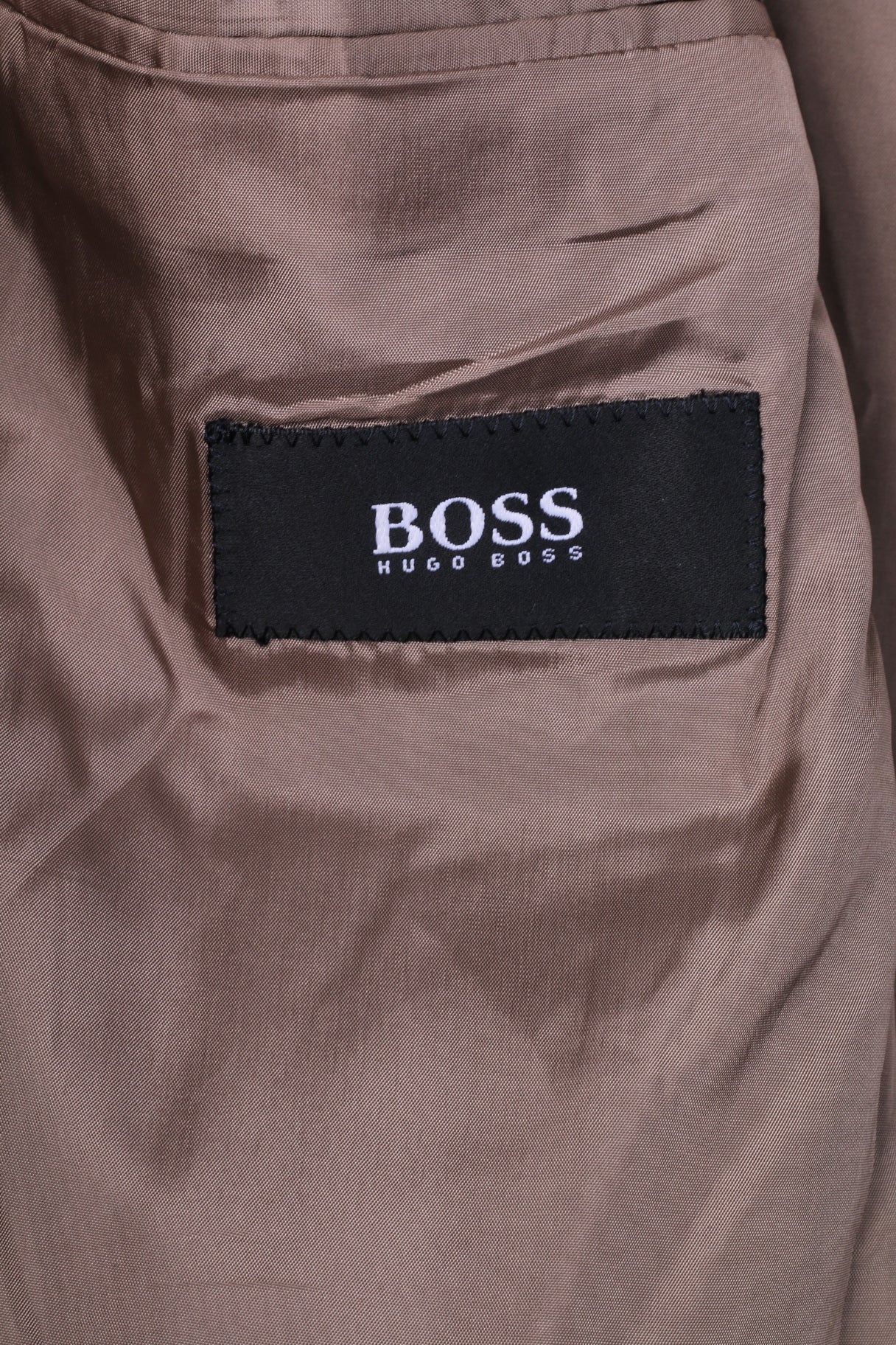 Hugo Boss Hommes 102 40 Costume Vintage Marron Laine à Chevrons Einstein/Sigma