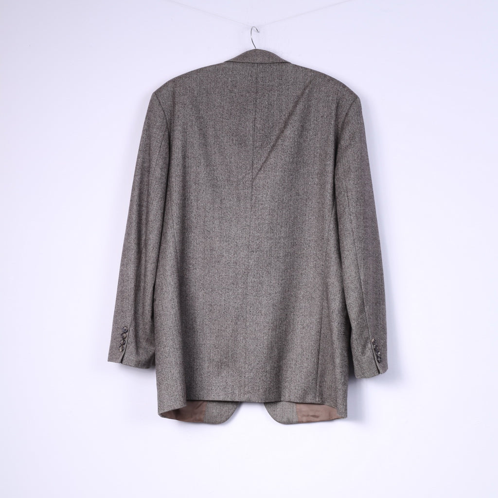 Hugo Boss Hommes 102 40 Costume Vintage Marron Laine à Chevrons Einstein/Sigma