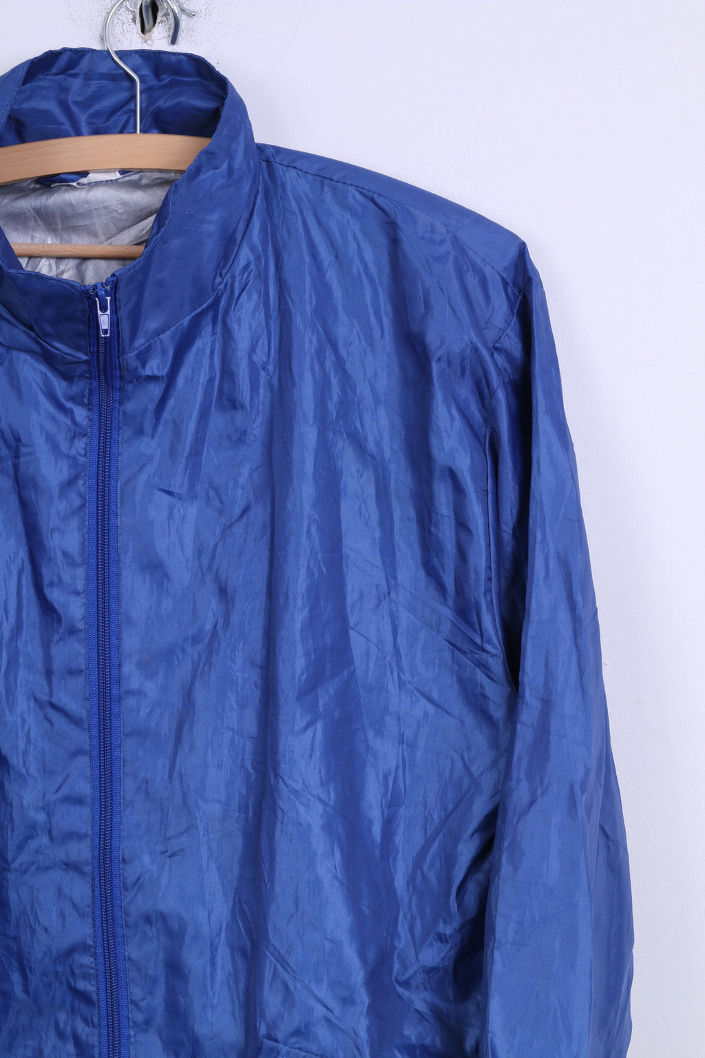 No name Giacca da donna S/M blu leggera con cappuccio superiore con cerniera