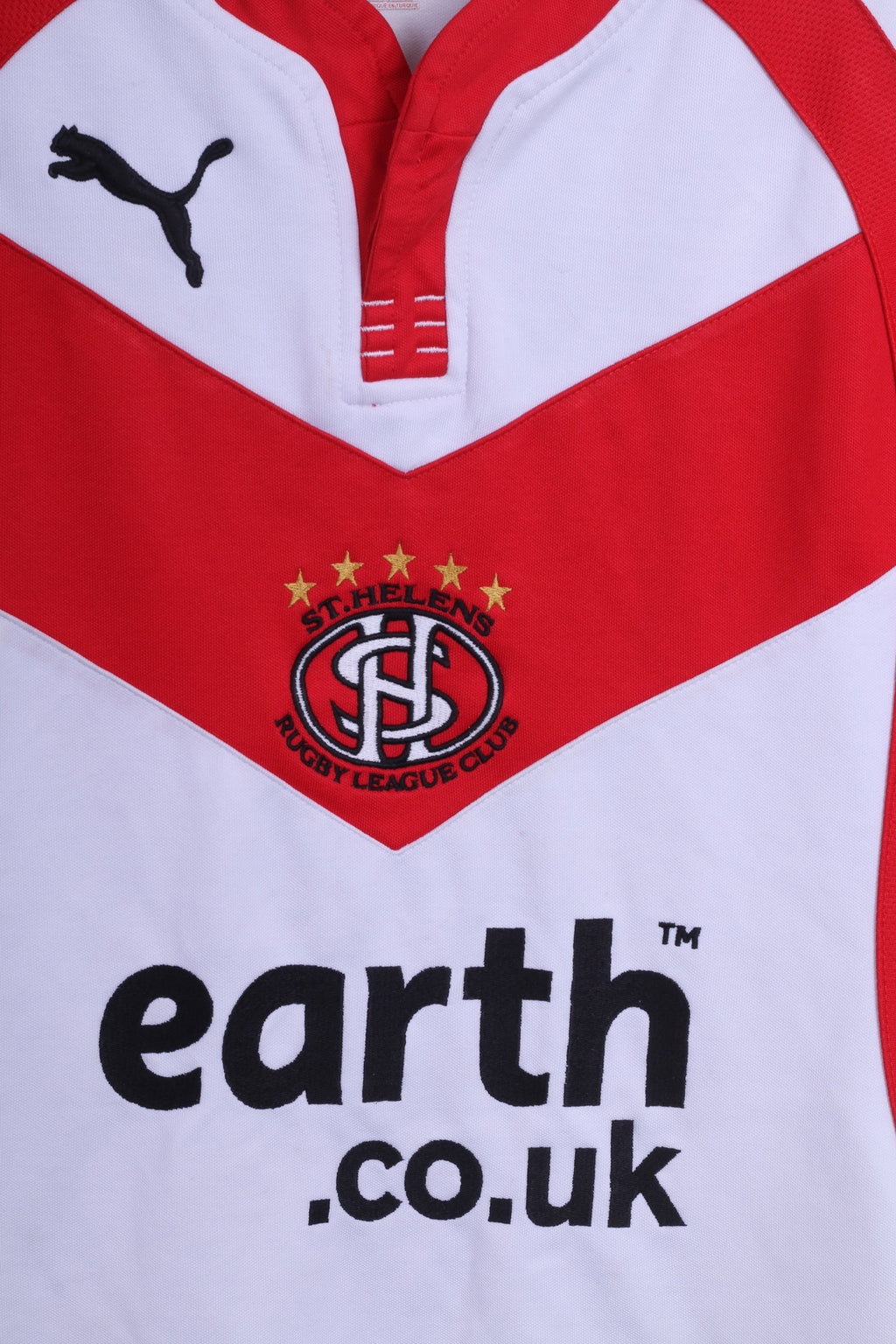 Puma St.Helens Mens S Shirt White Rugby League Club Sport Earth - RetrospectClothes