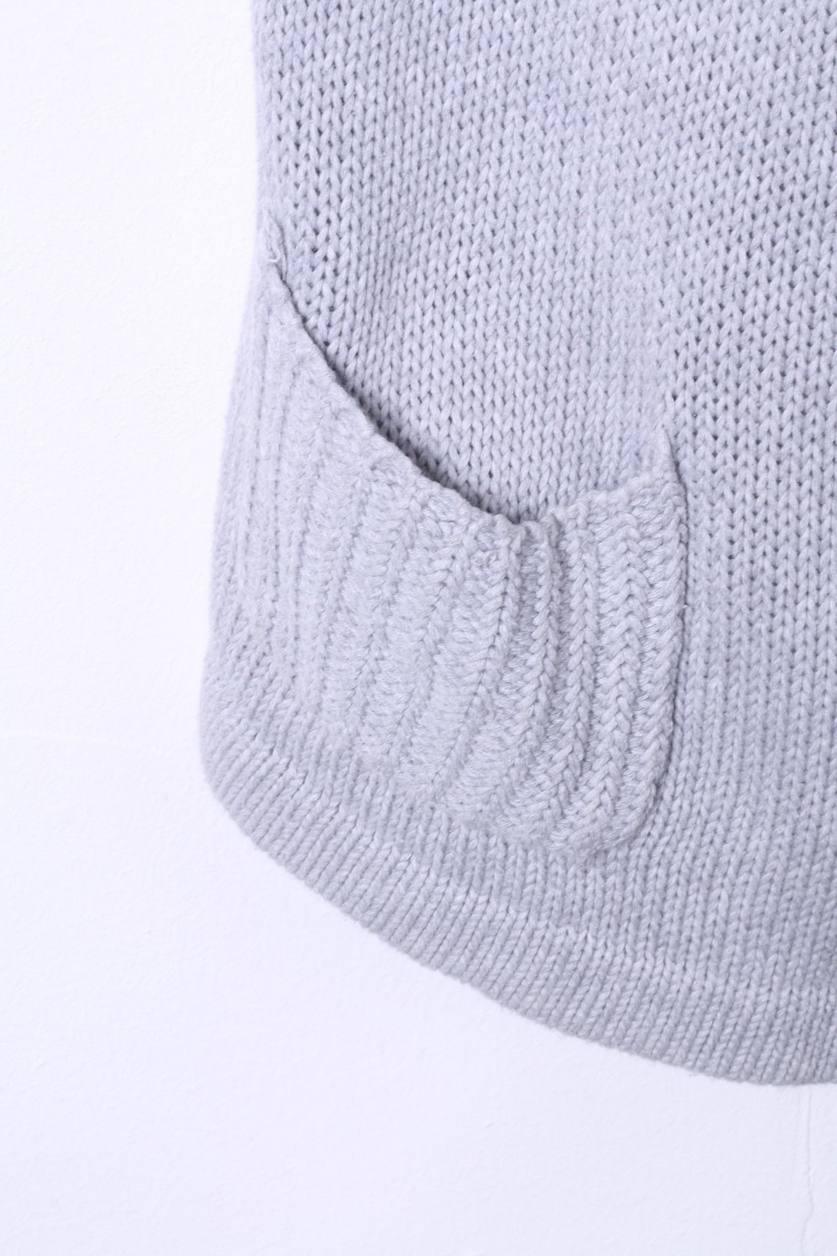 ROXY Femme XL Pull Gris Coton Deux Boutons Cardigan Manches Courtes Haut