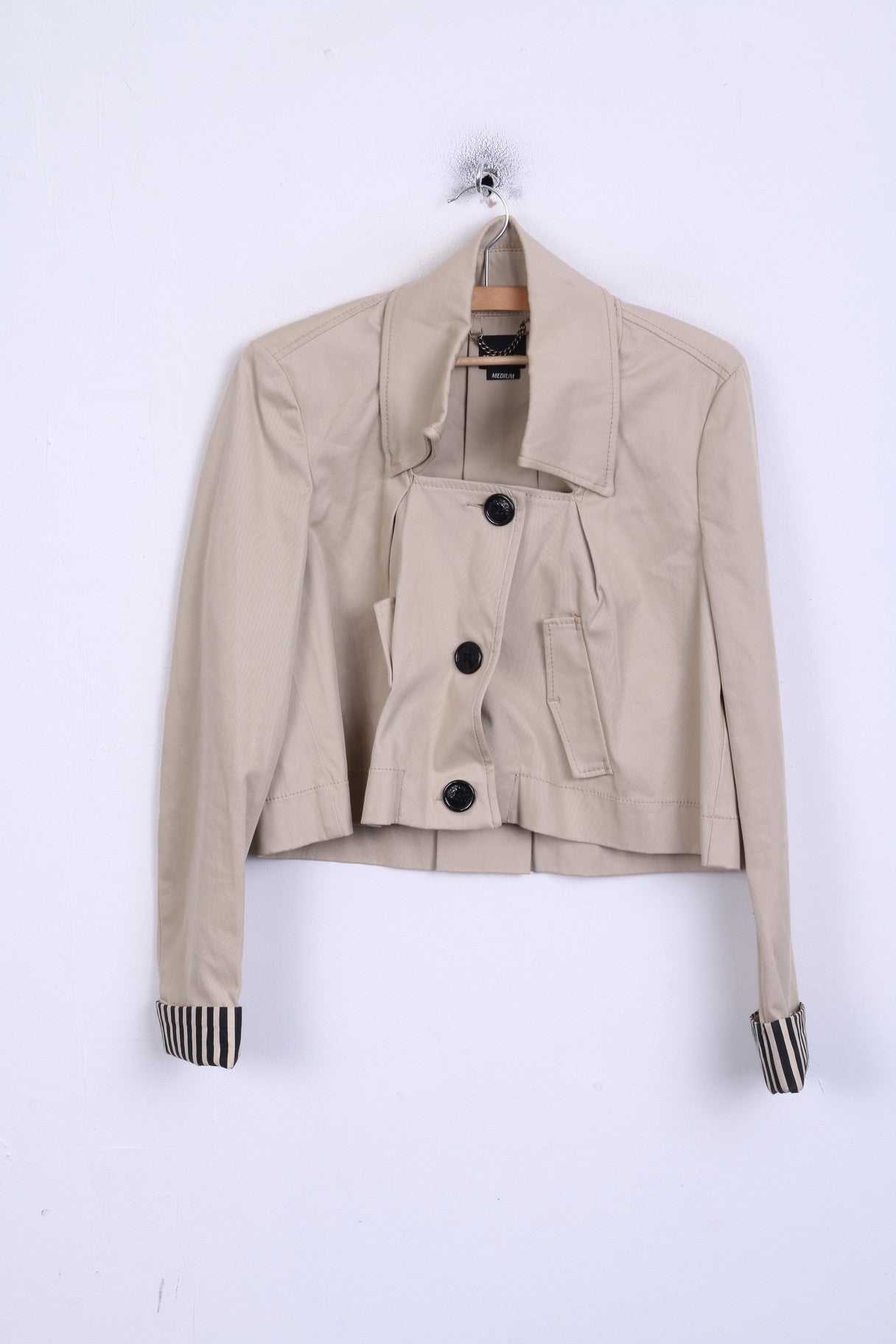 MISS SIXTY Giacca da donna M Crop Blazer Elegance in cotone Bolero Beige