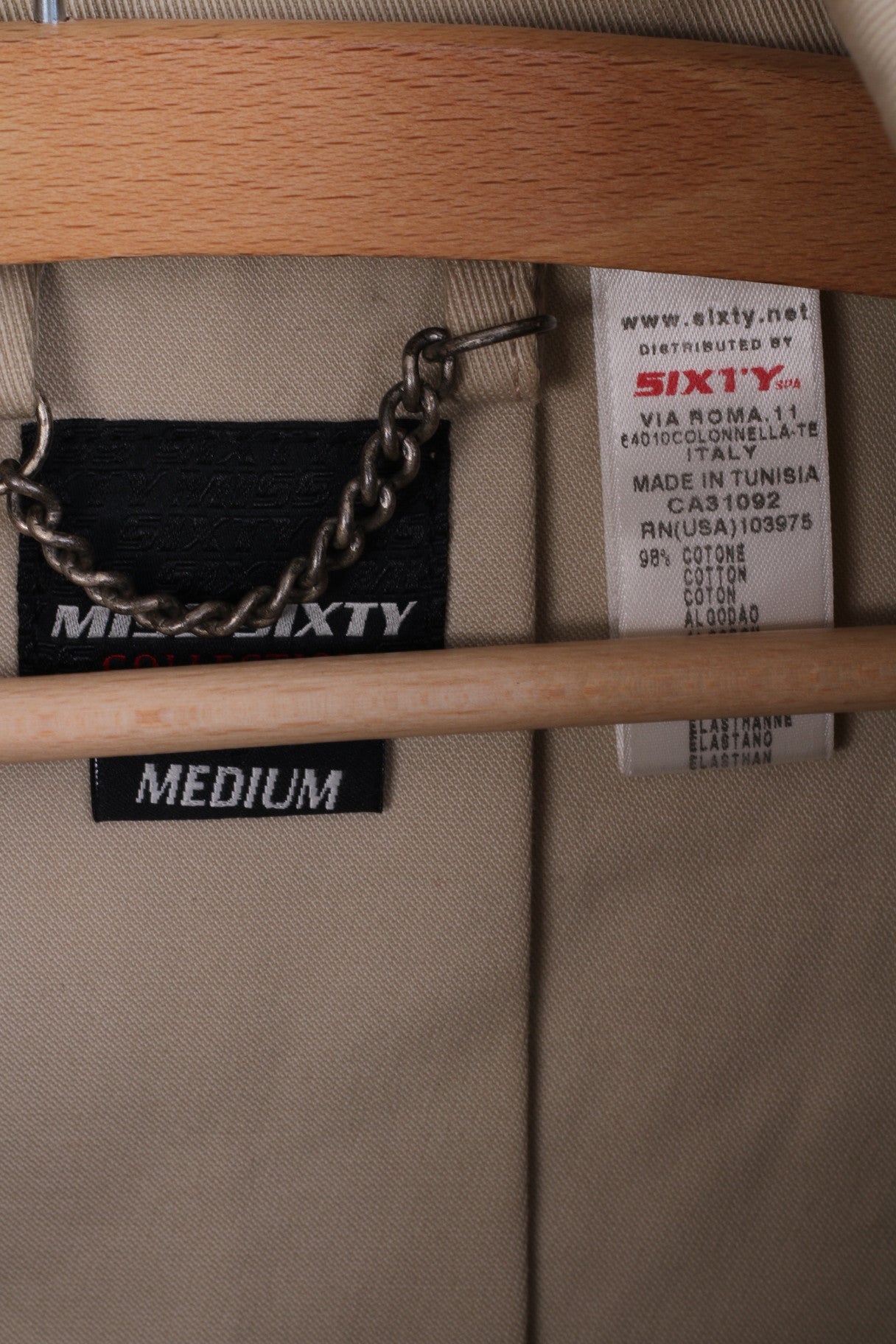 MISS SIXTY Giacca da donna M Crop Blazer Elegance in cotone Bolero Beige