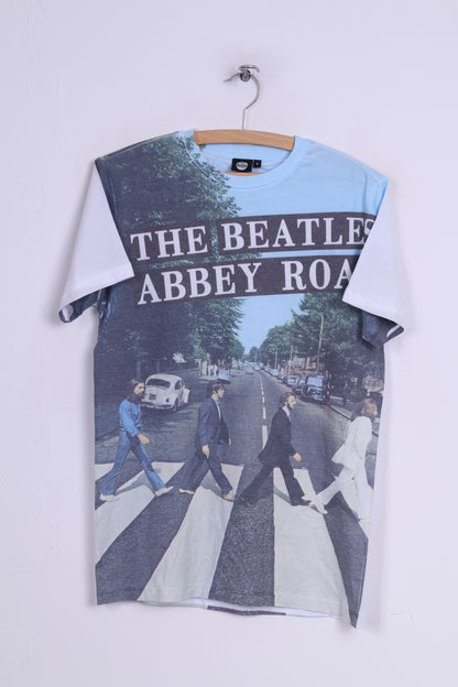 T-shirt da uomo The Beatles Abbey Road Graphic Cotton Music Band 2015 Apple Corps 