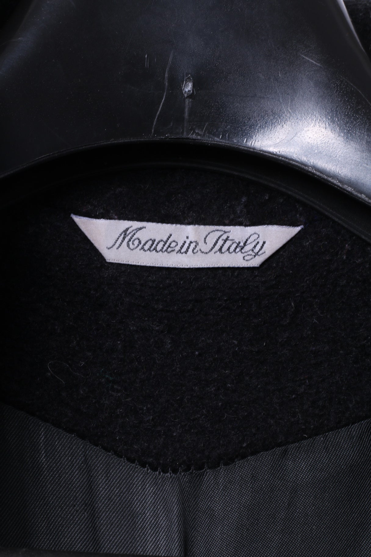 Elena Monti Girls 10 Age Coat Black Wool Mohair BlendDouble Breasted Made In Italy