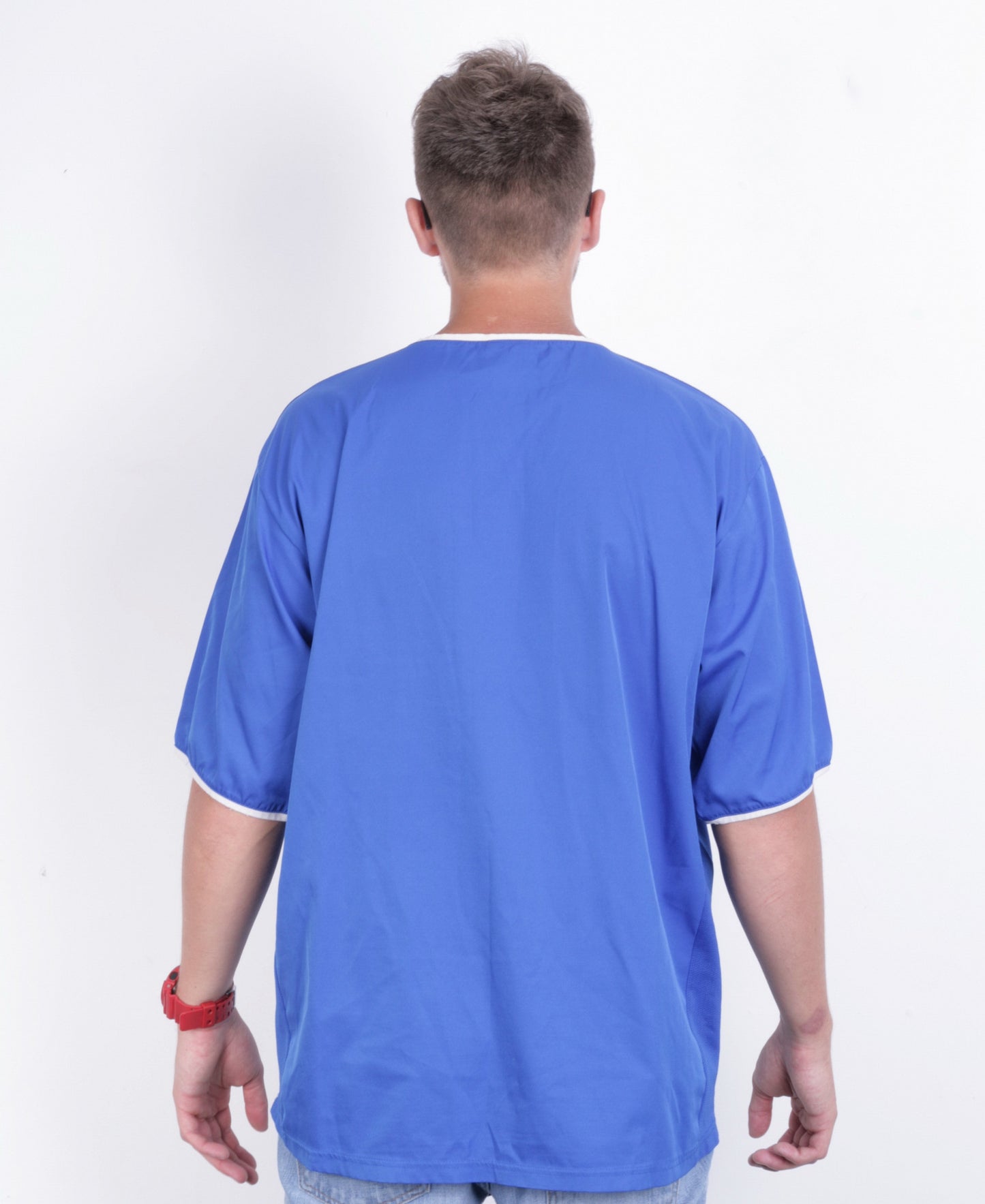 Portsmouth F.C. Mens XL Shirt Crew Neck Sport Short Sleeve - RetrospectClothes