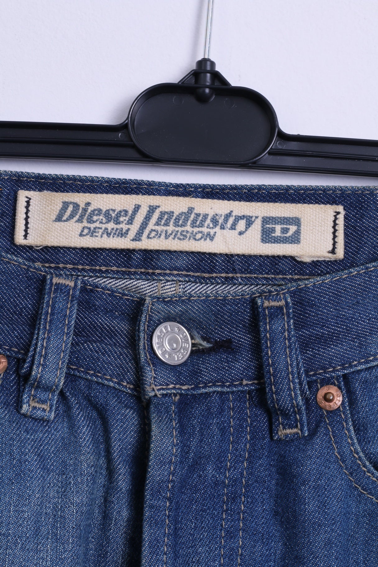 Diesel Industry Pantalon Jeans 26 Femme Pantalon Réglementé En Coton Bleu Itay