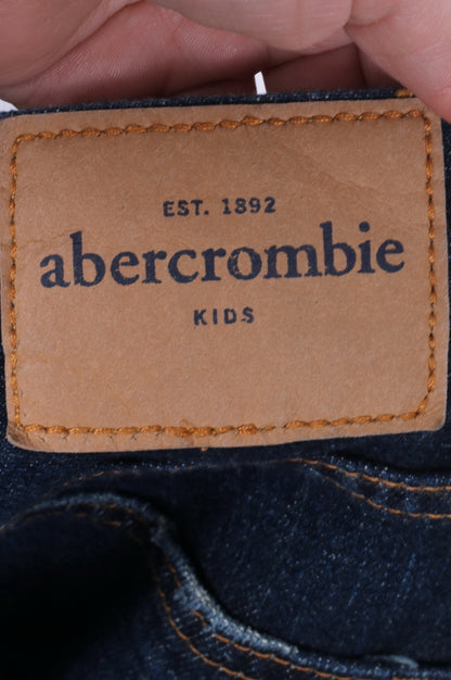 Abercrombie Girls 16 Slim Trousers Jeans Navy Cotton