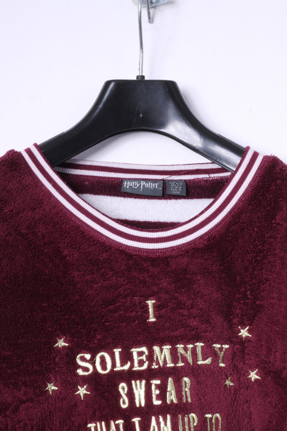 Love to Lounge Womens S Night Shirt Burgundy Harry Potter Sleep Soft Top