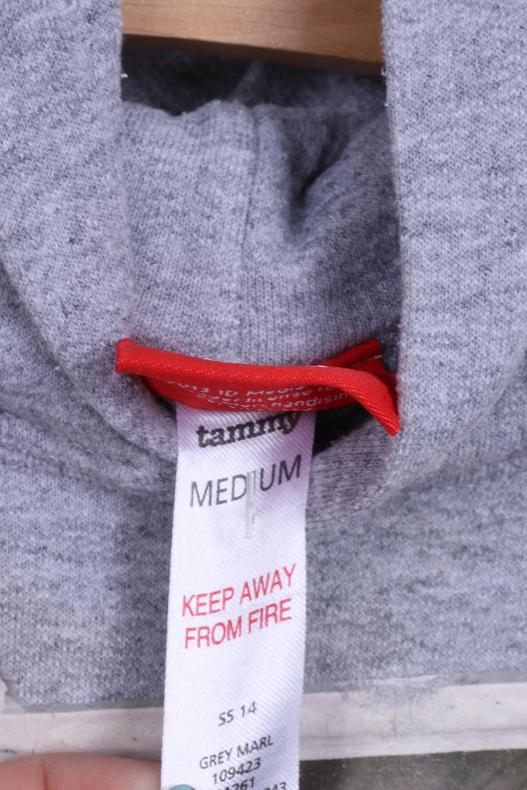 Tammy 1D Girls M Sweatshirt One Direction Grey Graphic Cotton Hoodie