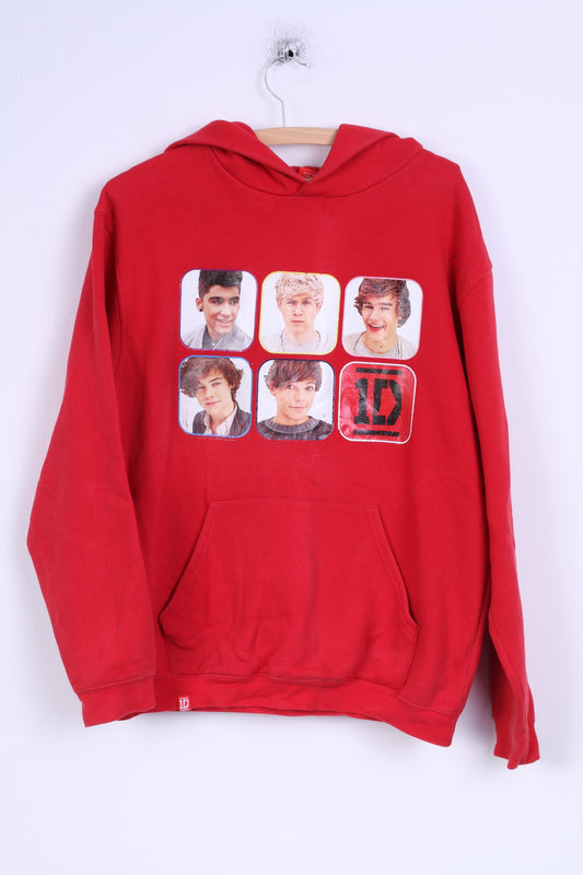 Tammy 1D Felpa da donna L in cotone rosso con grafica One Direction