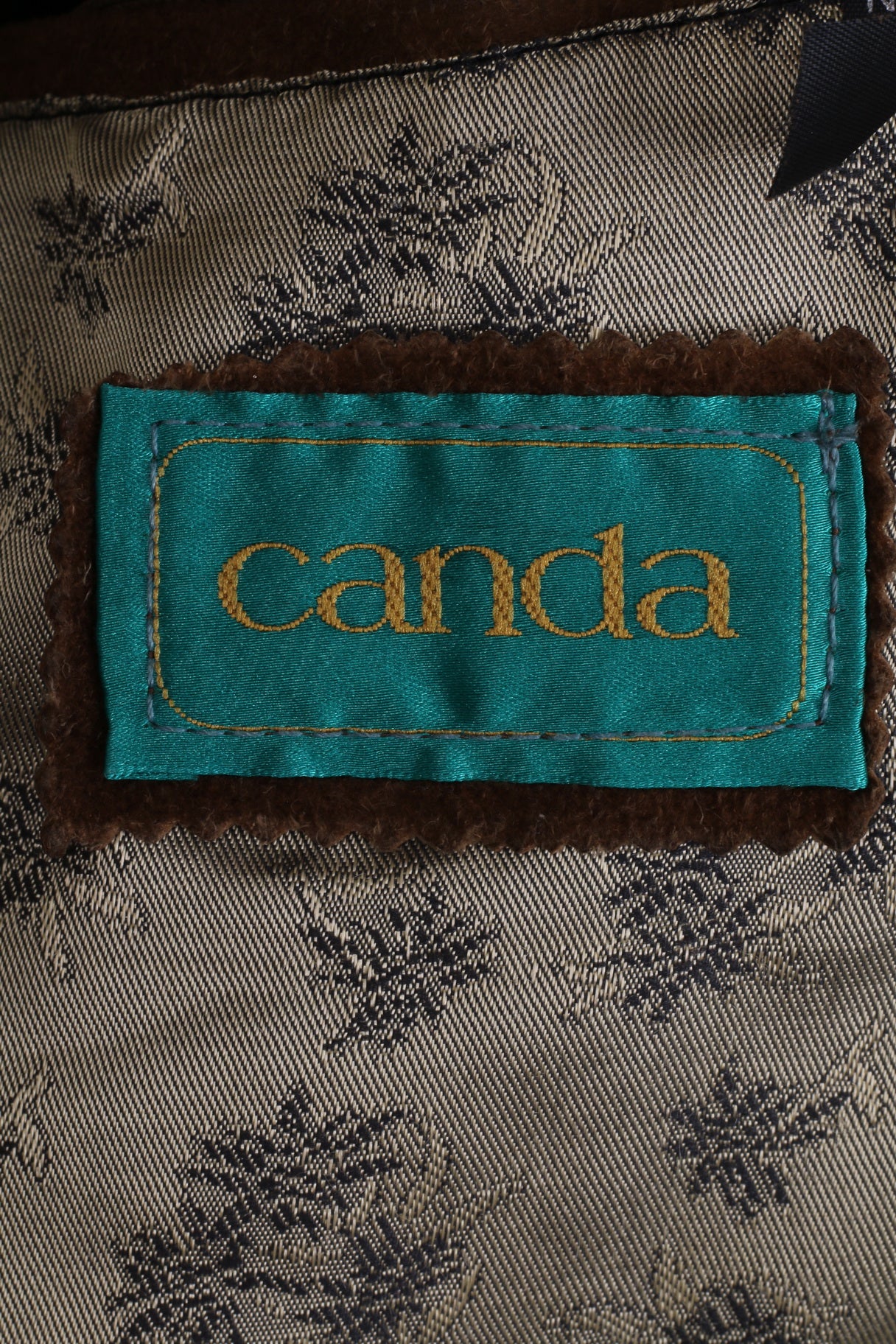 Canada C&A Men 44 54 L Blazer Vintage Leather Camel Single Breasted Suede Shoulder Pads Jacket