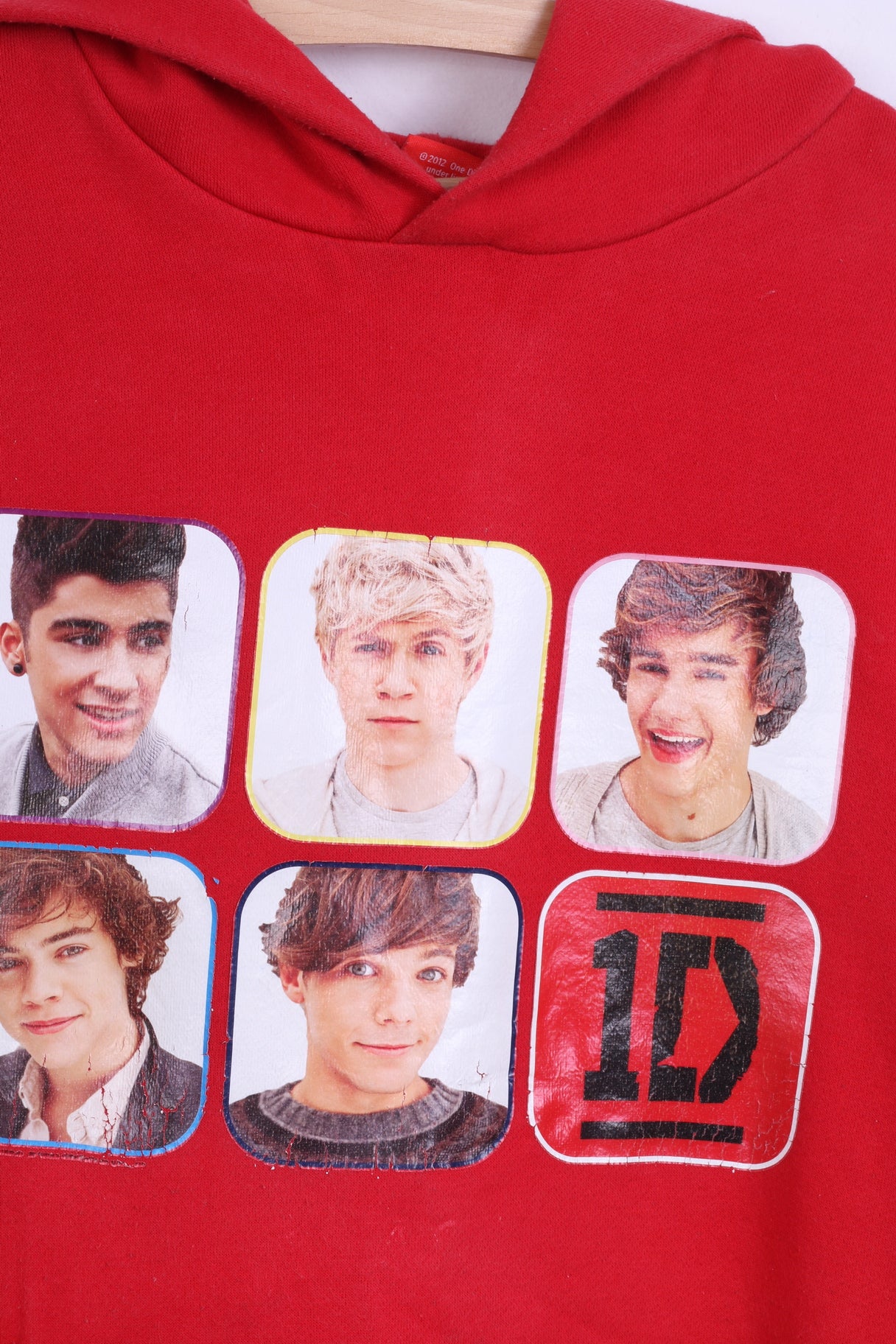 Tammy 1D Womens L Sweatshirt Cotton Red One Direction graphic Hoodie