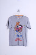 The Muppets Mens S T-Shirt Top Crew Neck Grey Im An Animal Cotton