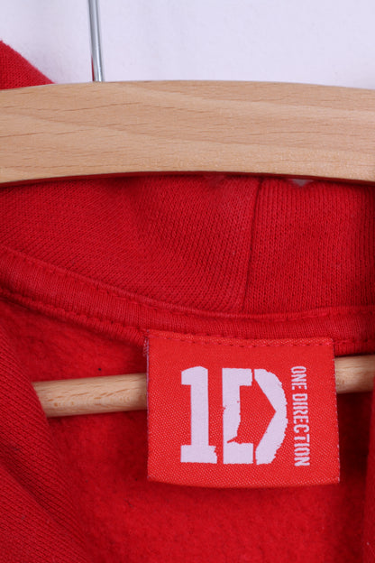 Tammy 1D Womens L Sweatshirt Cotton Red One Direction graphic Hoodie