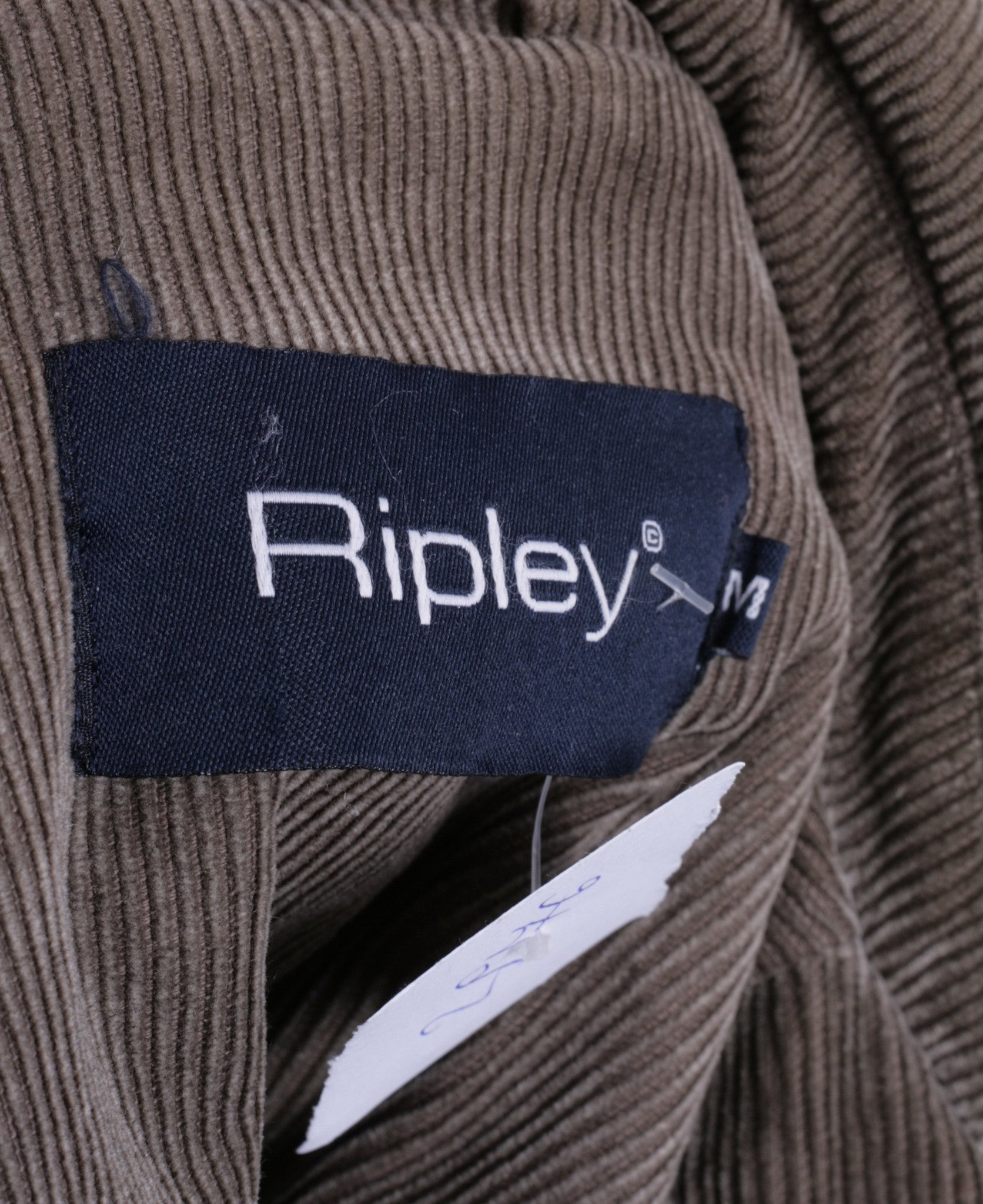 Ripley Mens M Conduroy Jacket Brown Full Zipper Cotton - RetrospectClothes