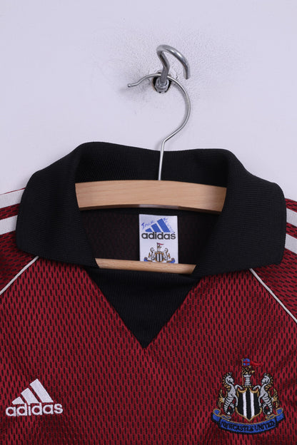 Adidas Newcastle United Boys S 128 Polo Shirt Marron Football Club Sportswear