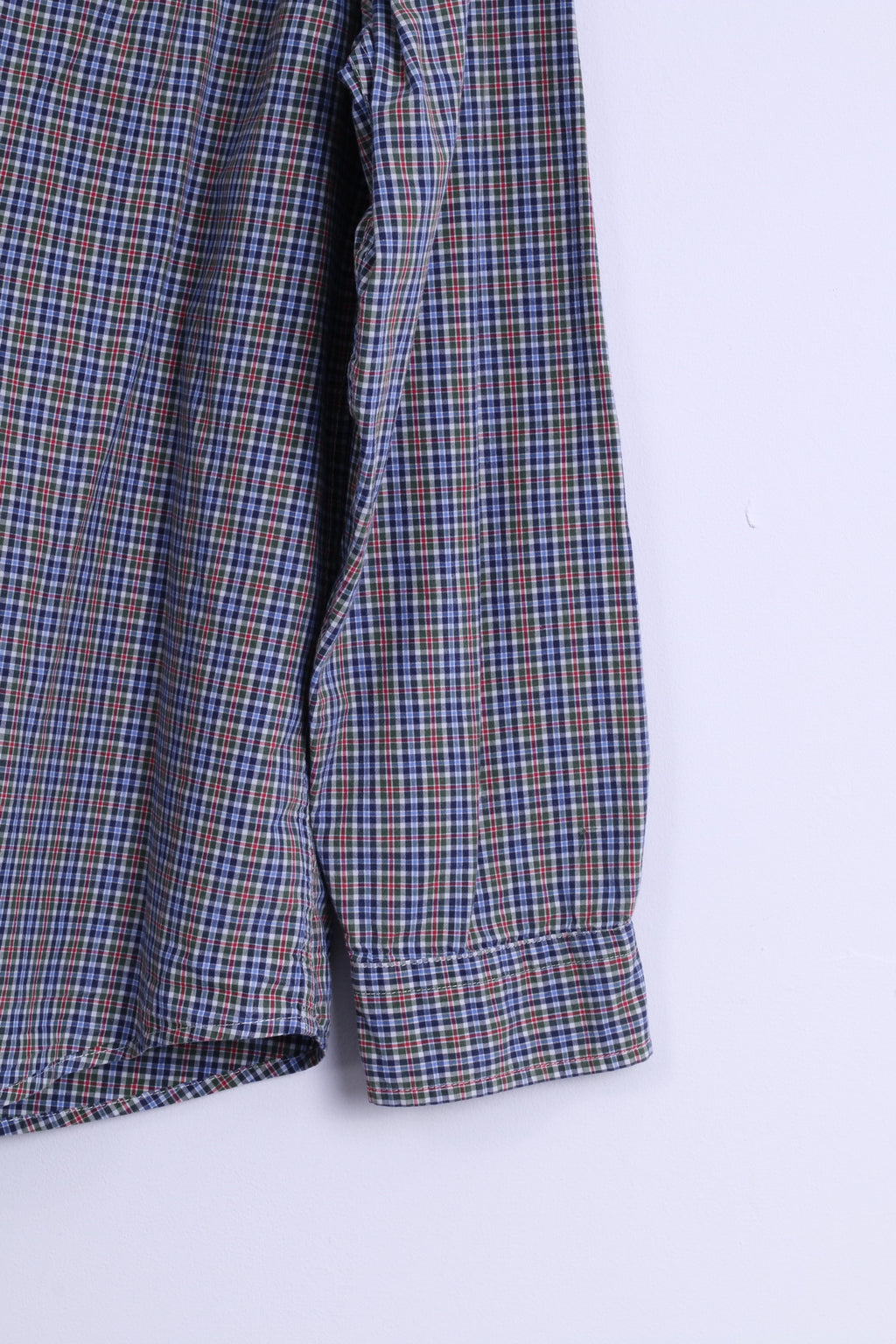 GAP Camicia casual da uomo XL in cotone blu a quadri vestibilità classica manica lunga