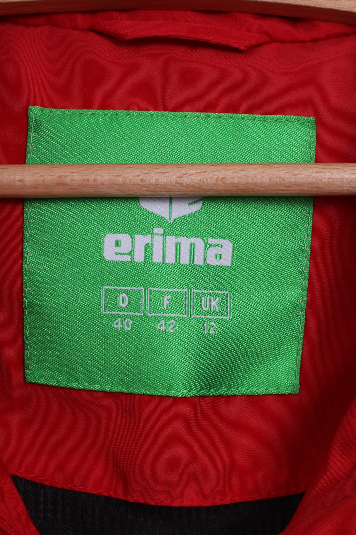 Erima Gesundheitsresort Königsberg Bad Schönau Womens 12 L Jacket Lightweight Full Zipper Red Sportswear