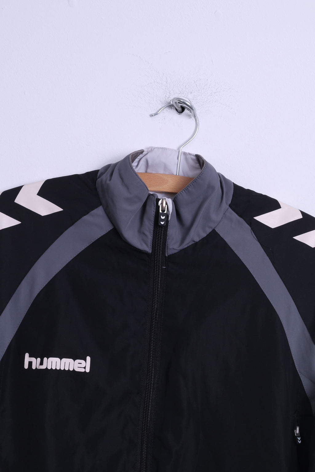 Hummel Veste de survêtement S pour hommes Noir Haut de sport d'entraînement léger zippé