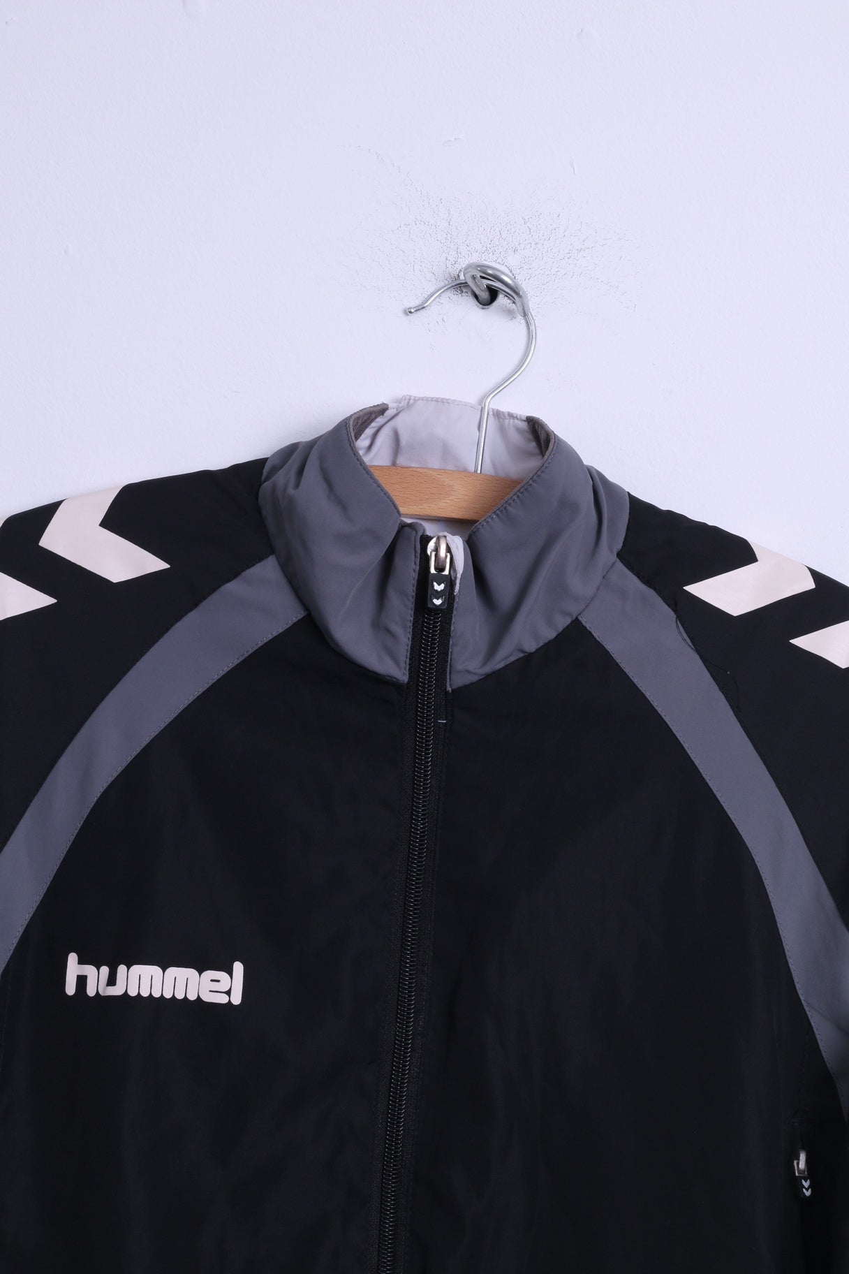 Hummel Veste de survêtement S pour hommes Noir Haut de sport d'entraînement léger zippé