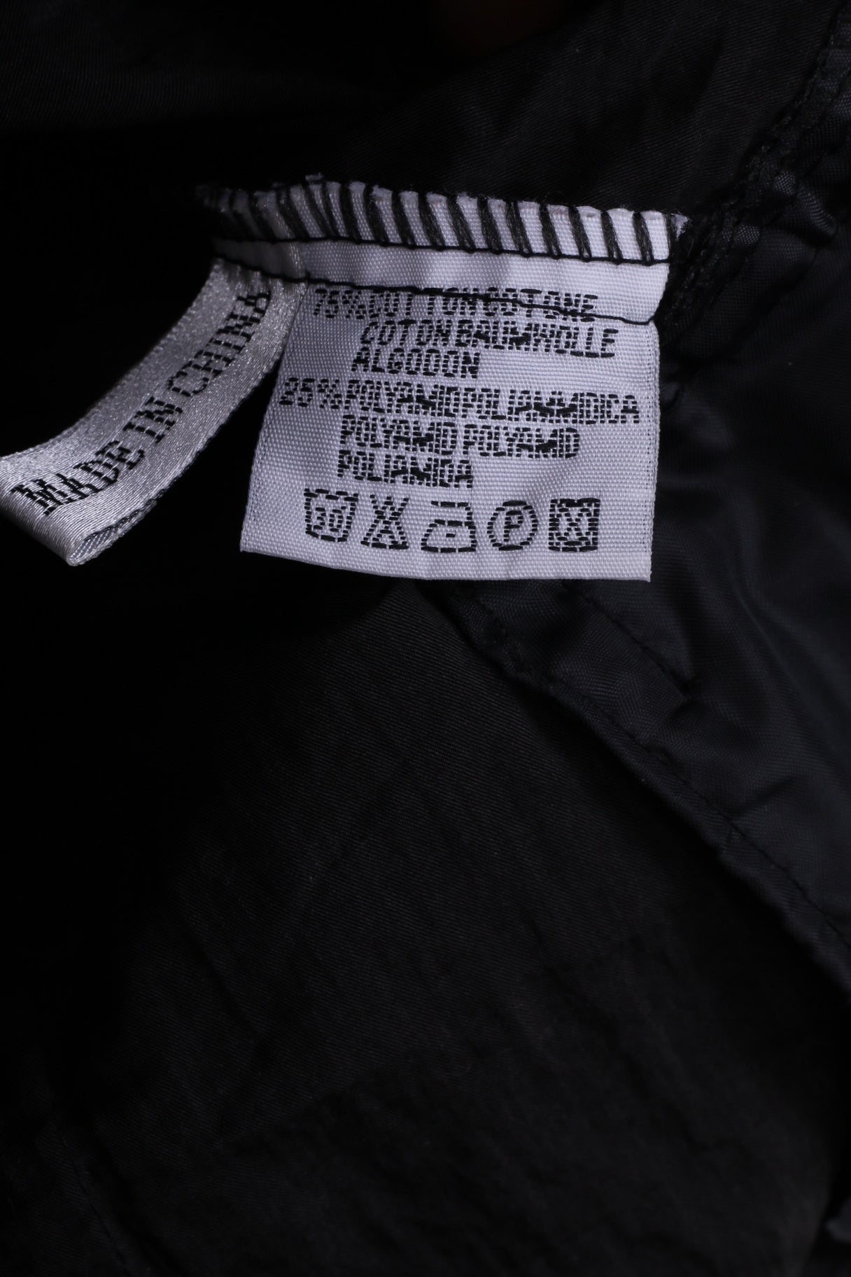 Joyxtin Giacca leggera da donna nera con cerniera intera, colletto rialzato, cotone, nylon 