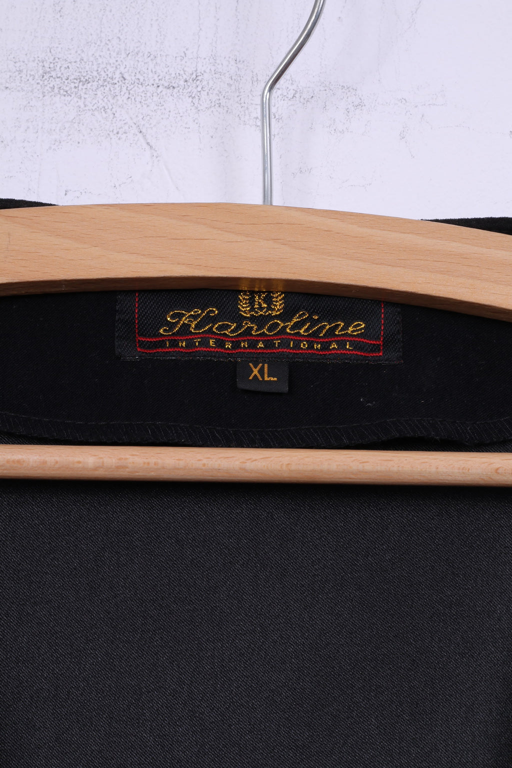 Karoline International Women XL Waistcoat Black Retro Single Breasted Pocket Vest