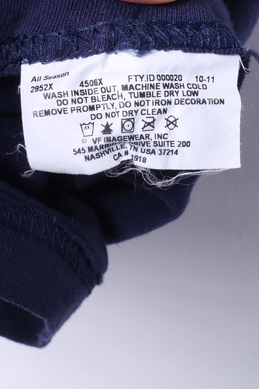 Majestic Boys S 14 Age Shirt Navy Cotton New York Yankees Graphic Back Top