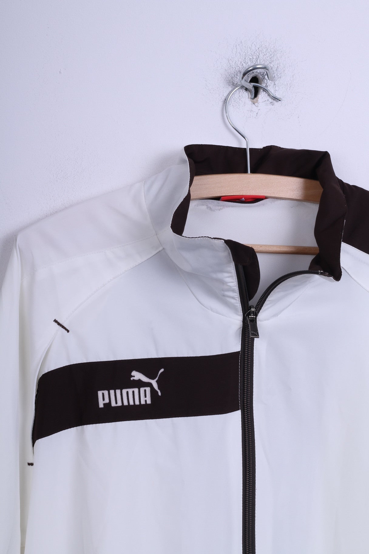 Puma Uomo M Track Top Giacca Bianca King Zip Up Top Abbigliamento sportivo