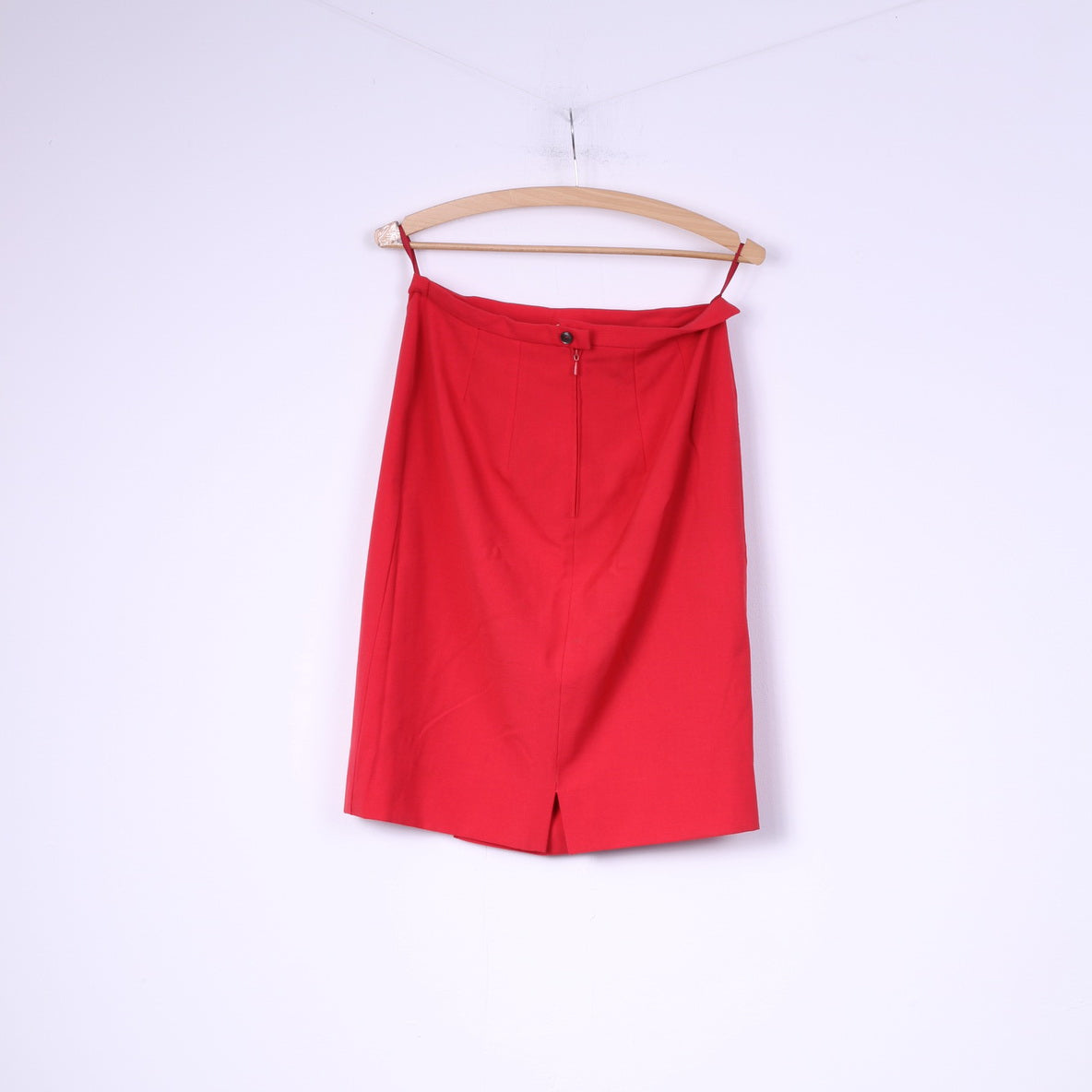 Astor Modelle Women 40 Skirt Suit Vintage Skirt Red Wool 2 Piece Trevira