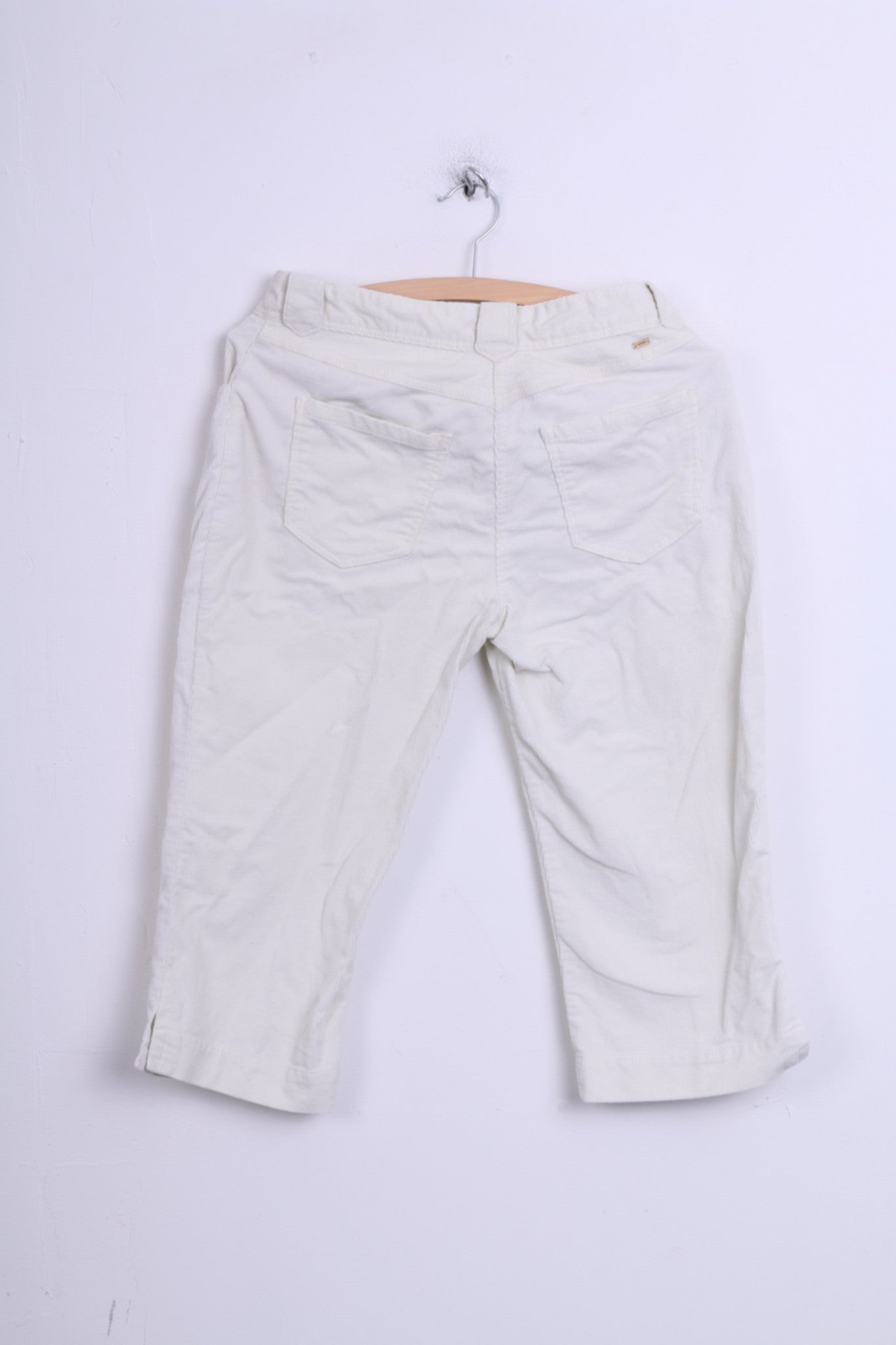 Tommy Hilfiger Womens 6 XS Trousers Corduroy Creamy Cotton Capri - RetrospectClothes