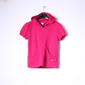 Adidas Womens 12 S/M Sweatshirt Amaranth Zip Up Hoodie Trainig Running Work Out Top