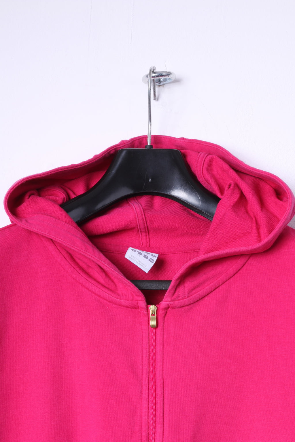 Adidas Womens 12 S/M Sweatshirt Amaranth Zip Up Hoodie Trainig Running Work Out Top