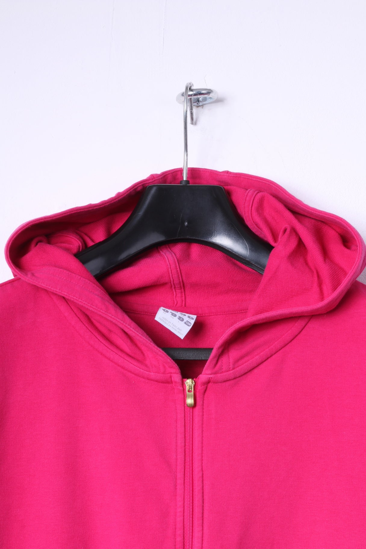 Adidas Womens 12 S/M Sweatshirt Amaranth Zip Up Hoodie Trainig Running Work Out Top