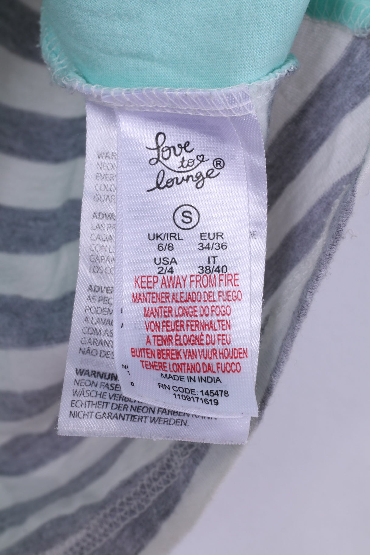 Primark Débardeur Femme 6/8 S Disney Mermaid Hair Dont Care Coton Vert Clair 