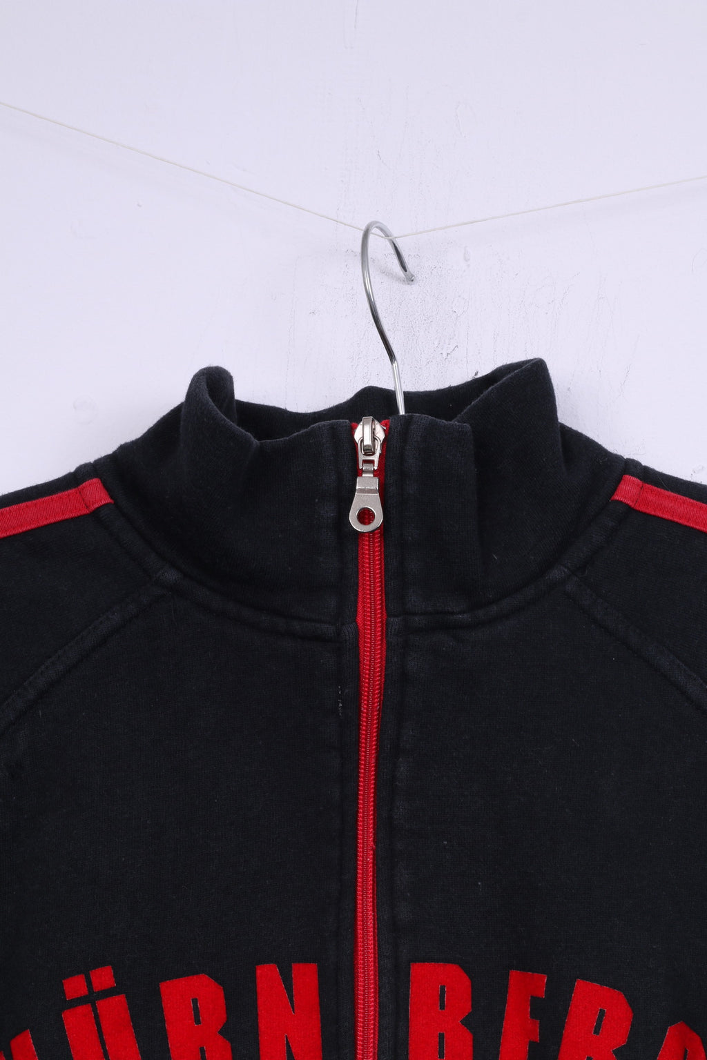 World Of Textiles Men L Sweatshirt Black Cotton Nurnberg Vintage Sportswear Top