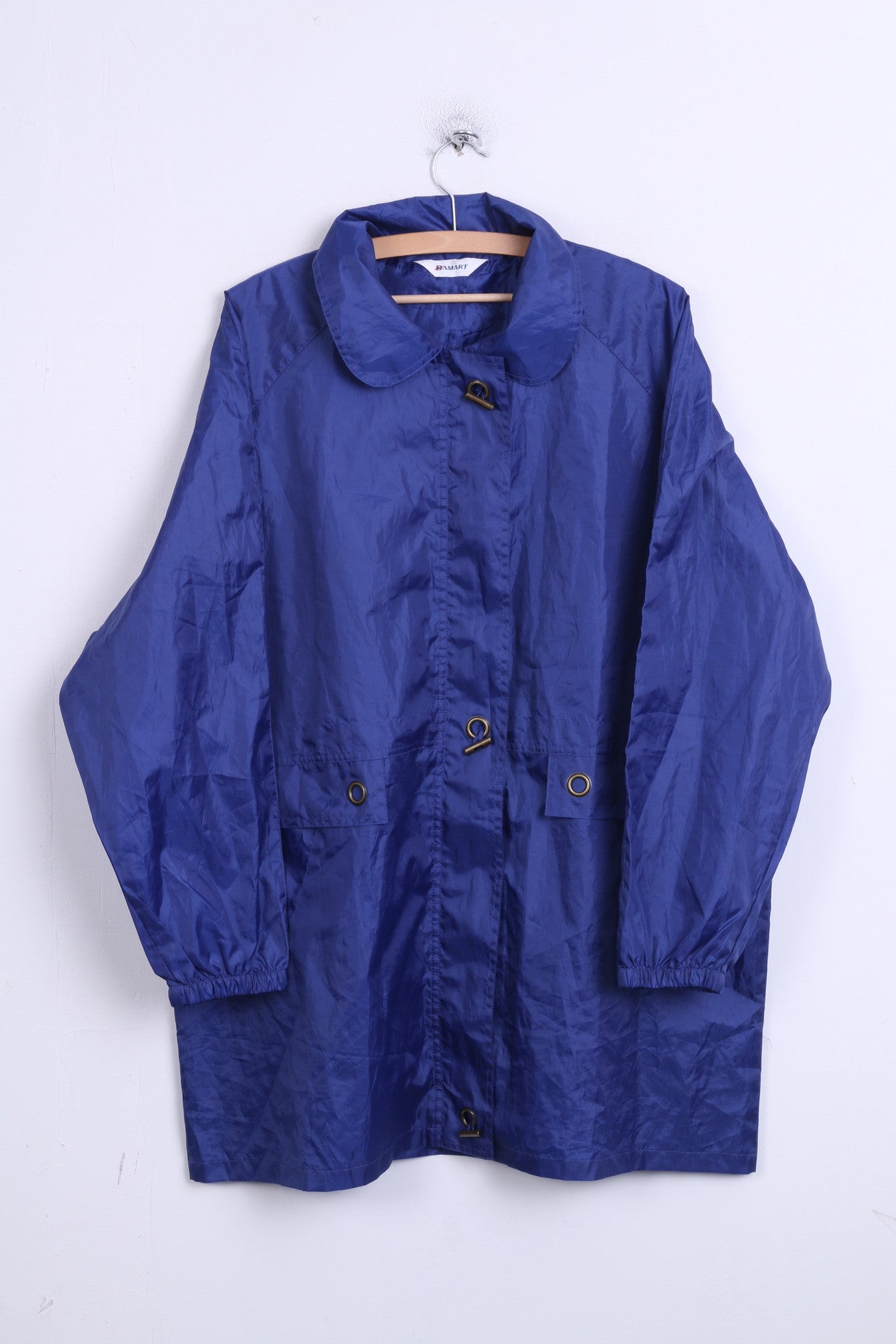 DAMART Womens S Light Jacket Parka Navy Sport Hood - RetrospectClothes