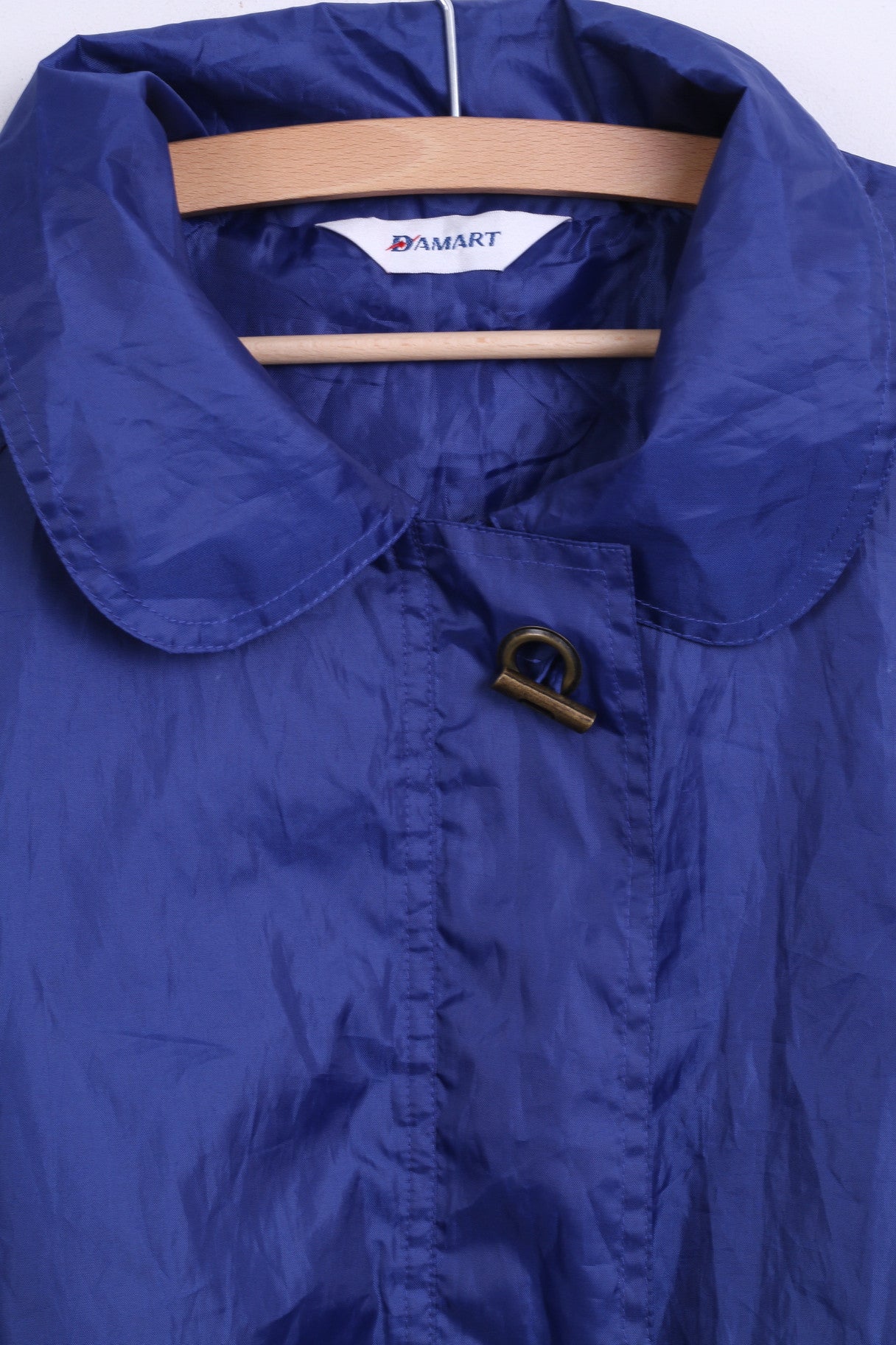 DAMART Womens S Light Jacket Parka Navy Sport Hood - RetrospectClothes