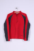 Sprayway Womens XL 16 Fleece Top Raspberry Zip Neck Sweatshirt Sportswear