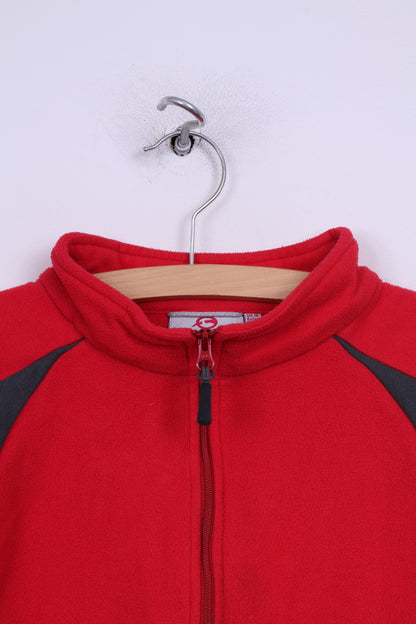 Sprayway Womens XL 16 Fleece Top Raspberry Zip Neck Sweatshirt Sportswear