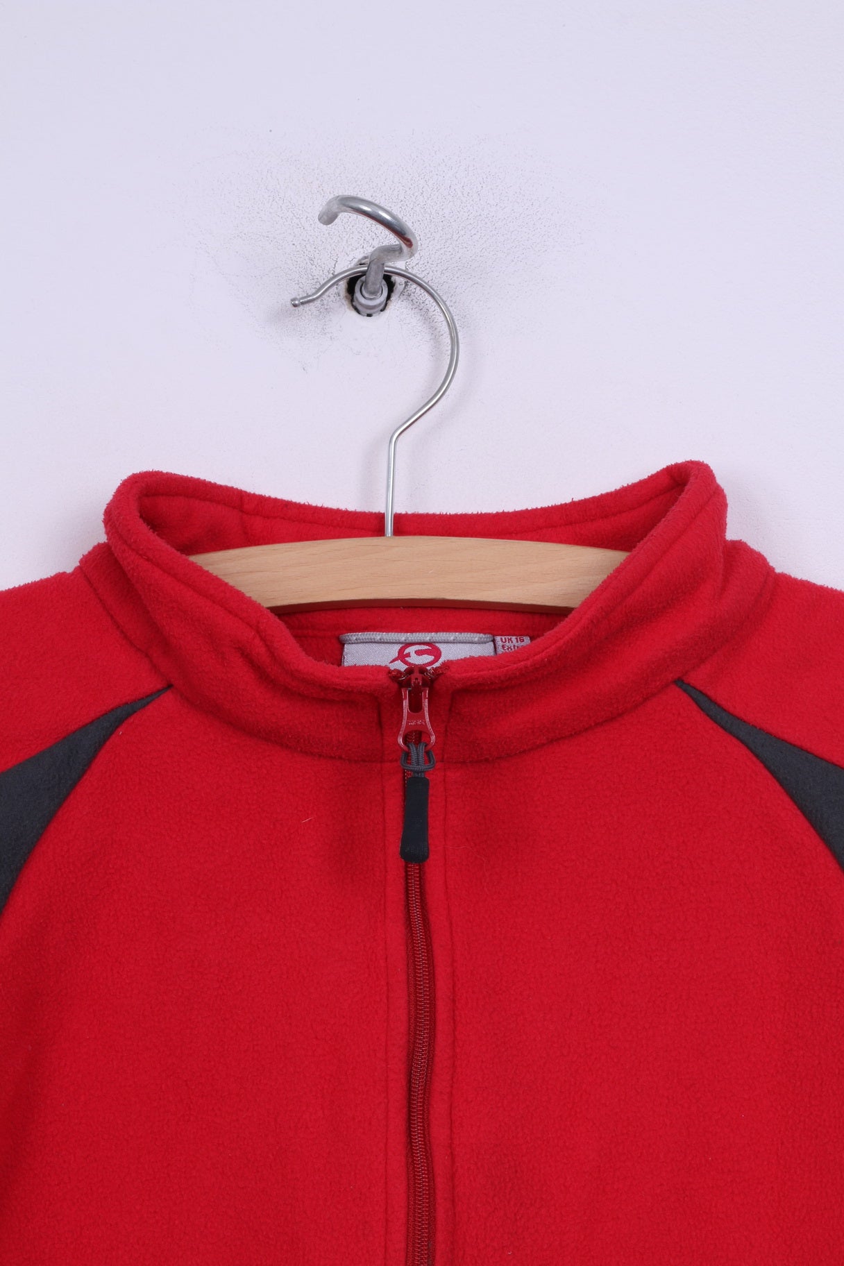 Sprayway Womens XL 16 Fleece Top Raspberry Zip Neck Sweatshirt Sportswear