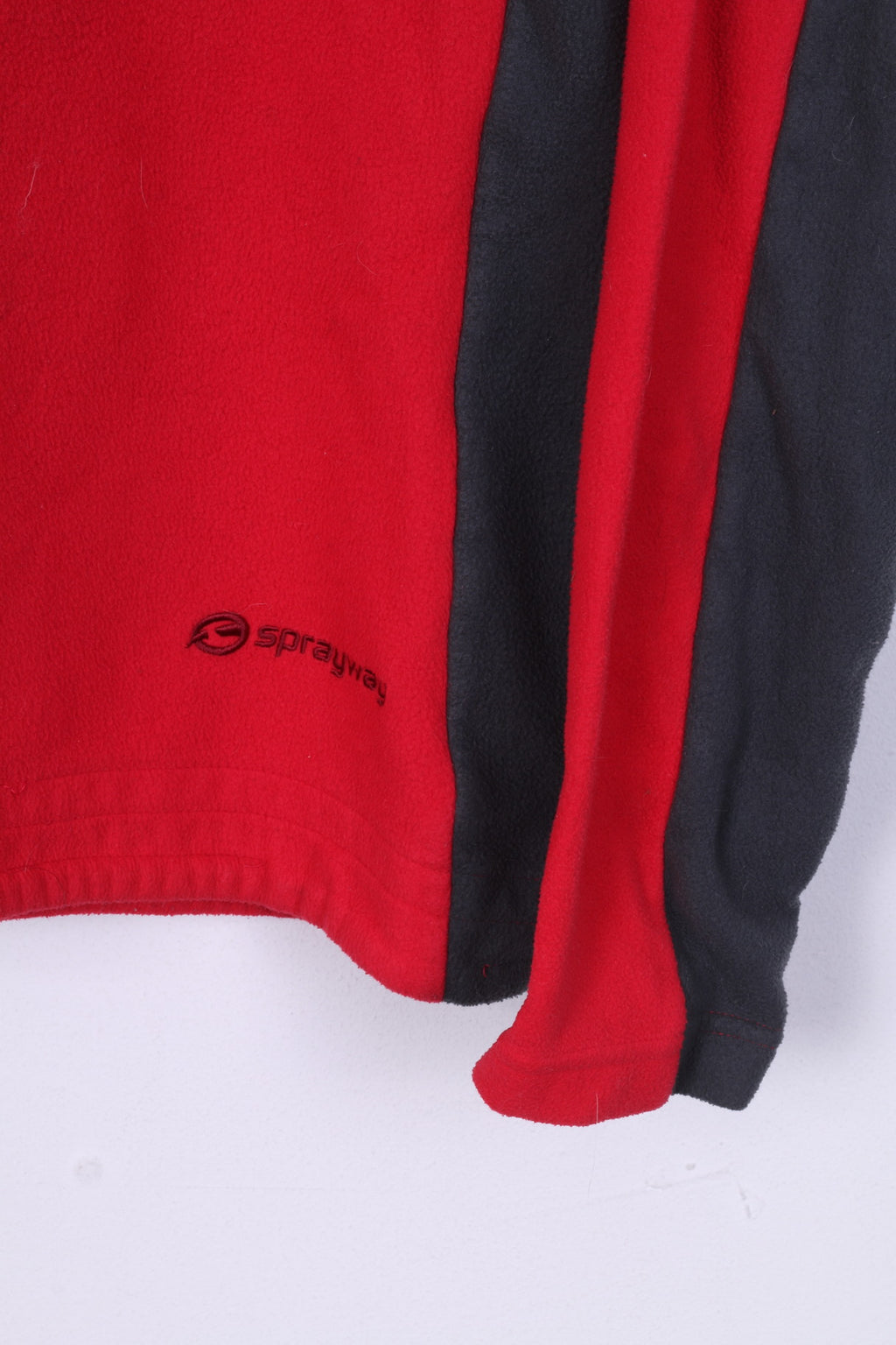 Sprayway Donna XL 16 Top in Pile Lampone Zip Collo Felpa Abbigliamento Sportivo 