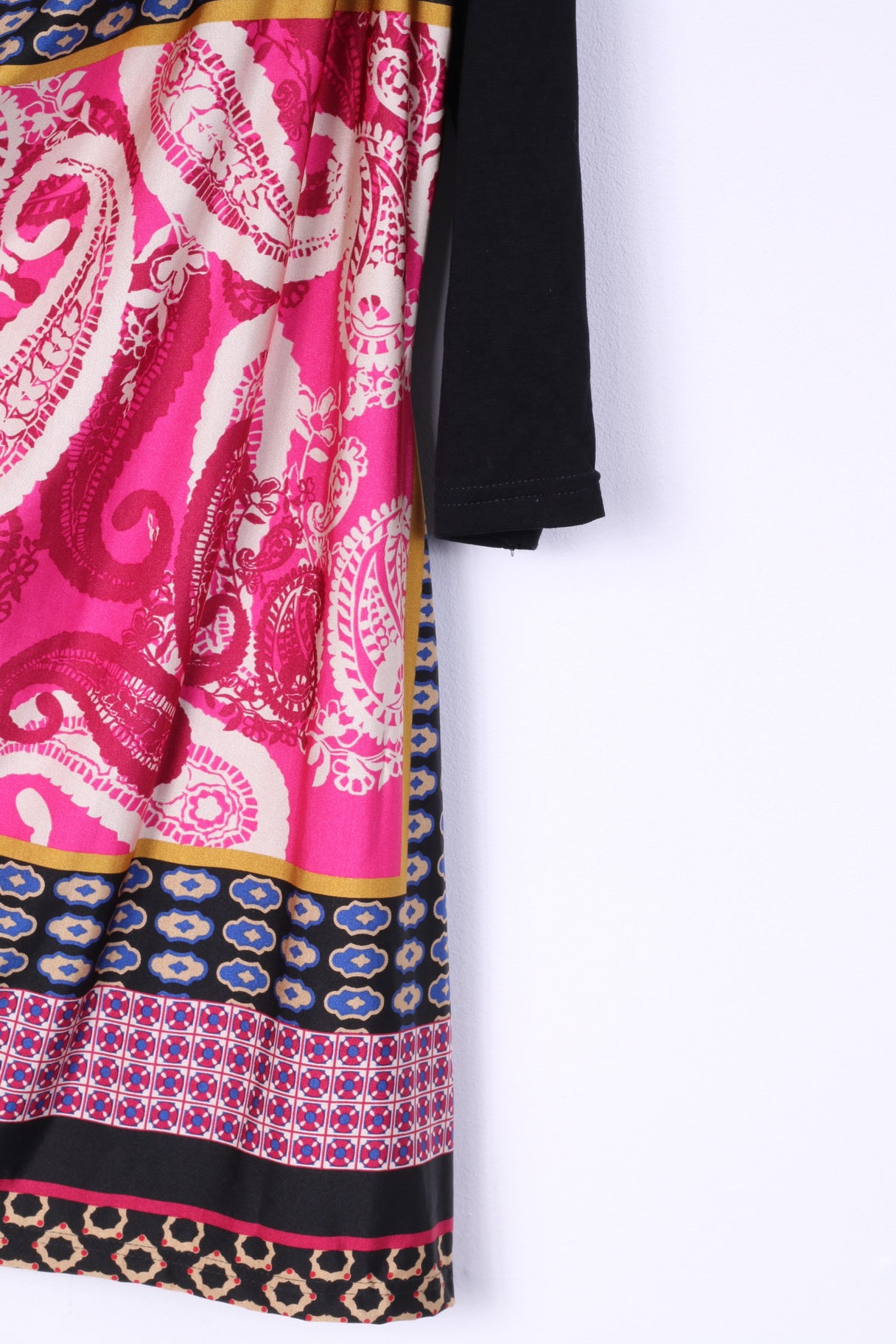 Rick Cardona Donna 20 48 XL Camicetta Tunica nera con stampa astratta Top casual 