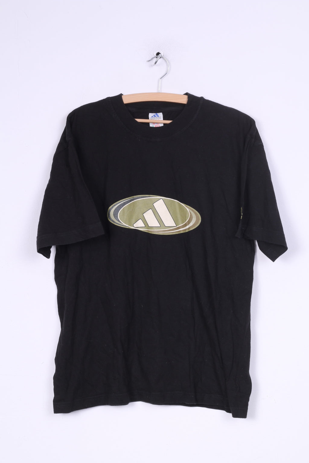 Adidas Chemise graphique M Graphic pour homme en coton noir à col rond