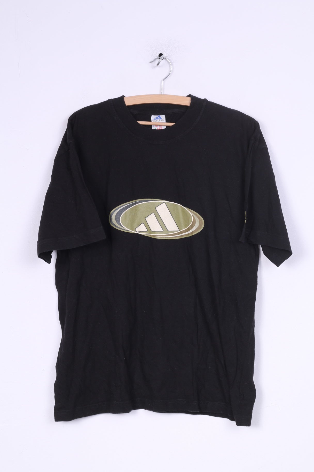 Adidas Chemise graphique M Graphic pour homme en coton noir à col rond