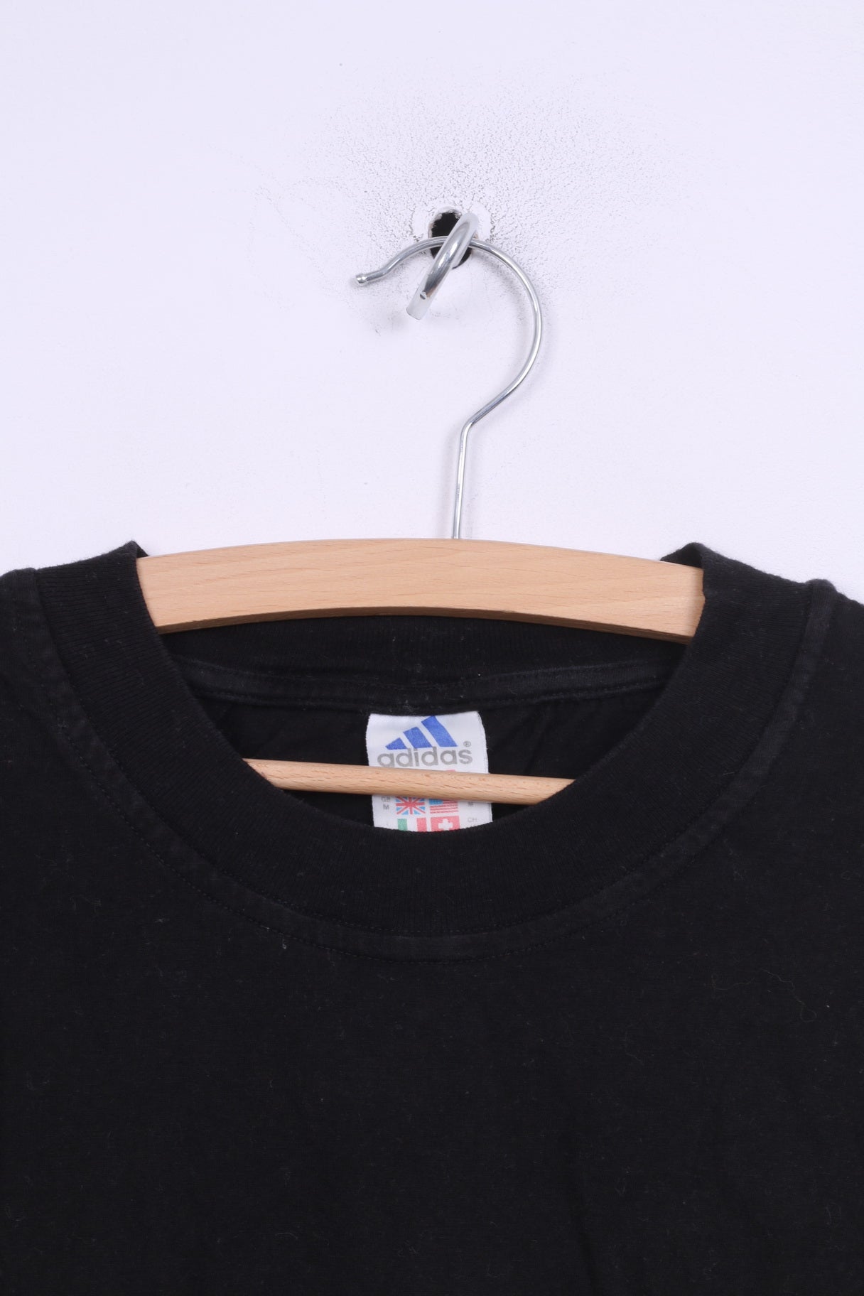 Adidas Chemise graphique M Graphic pour homme en coton noir à col rond