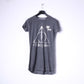 Love To Lounge Womens XS Night Shirt Long Grey Cotton Harry Potter The Deathly Hallows
